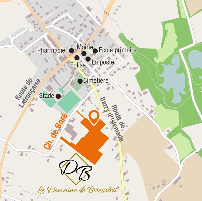 Situation - Terrains à vendre à Meauzac