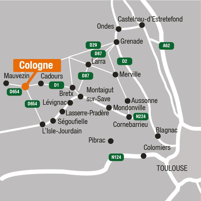 Situation - Terrains à vendre à Cologne