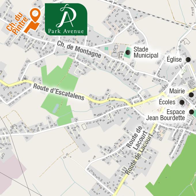 Situation - Terrains à vendre à Montbeton