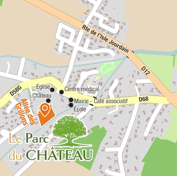 Situation - Terrains à vendre à Bonrepos-sur-Aussonnelle