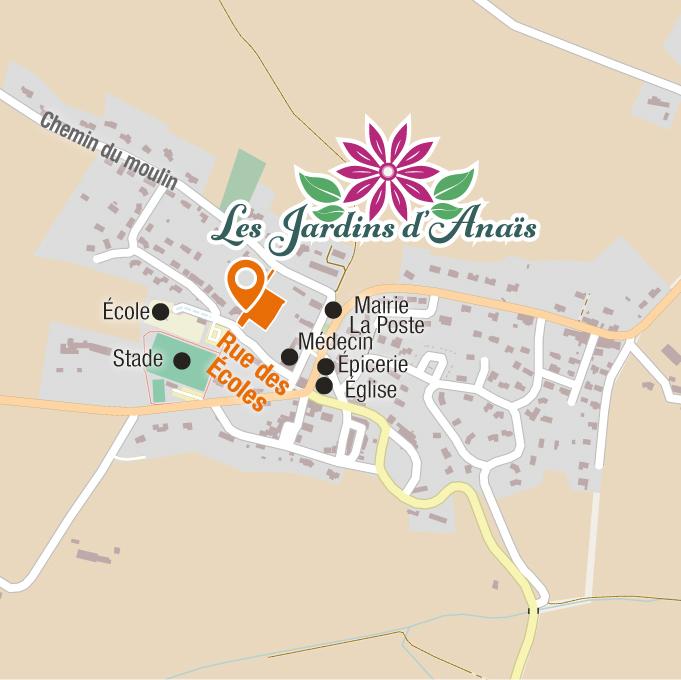 Situation - Terrains à vendre à Saint-Léon