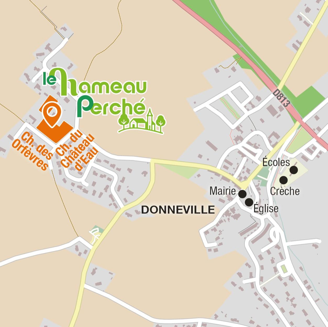 Situation - Terrains à vendre à Donneville