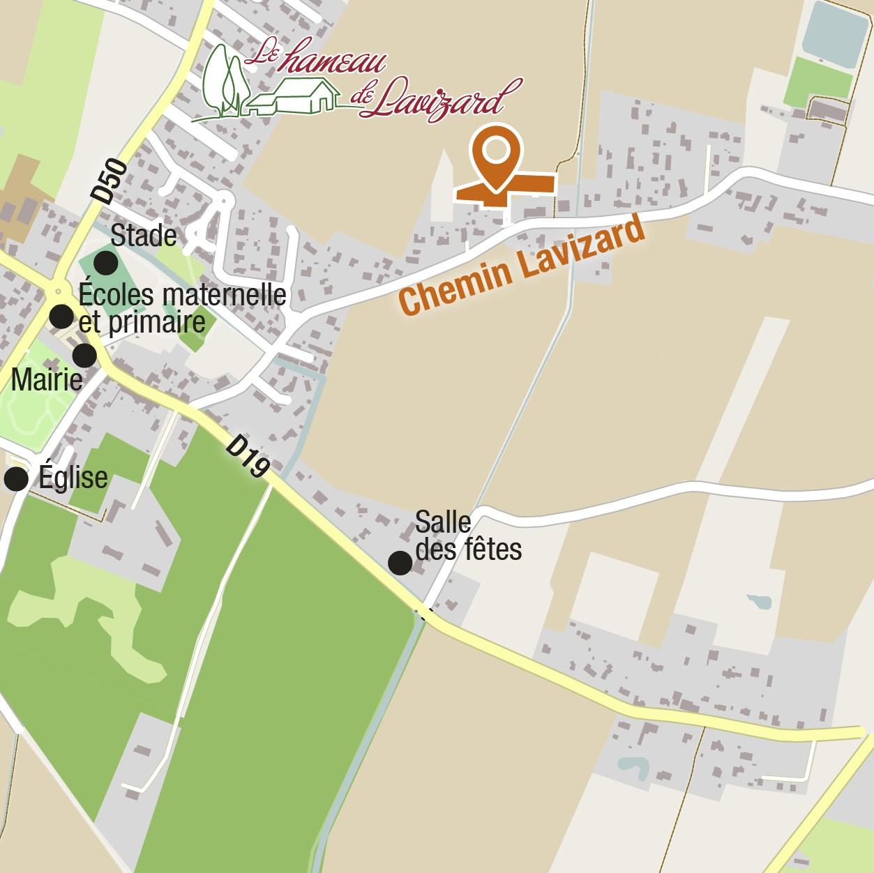 Situation - Terrains à vendre à Lamasquère