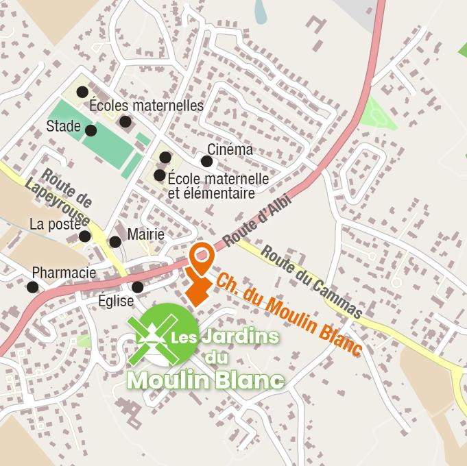 Situation - Terrains à vendre à Castelmaurou