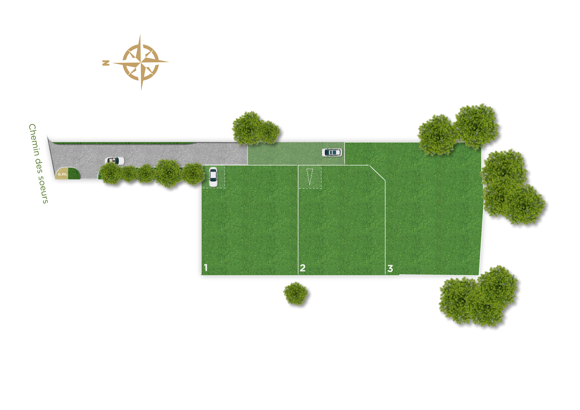 Plan masse : Terrains à vendre à Blagnac