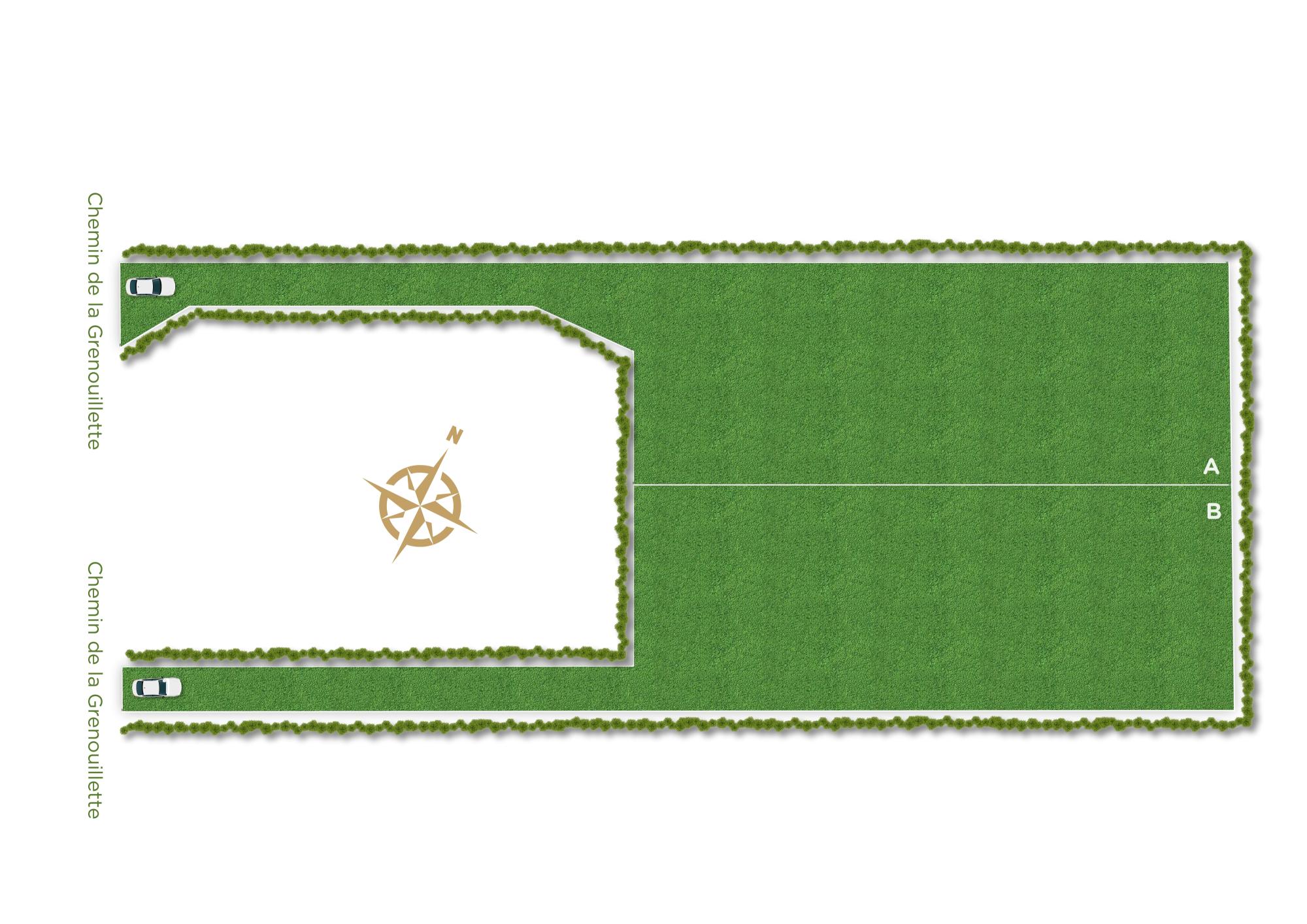 Plan masse - Terrains à vendre à 