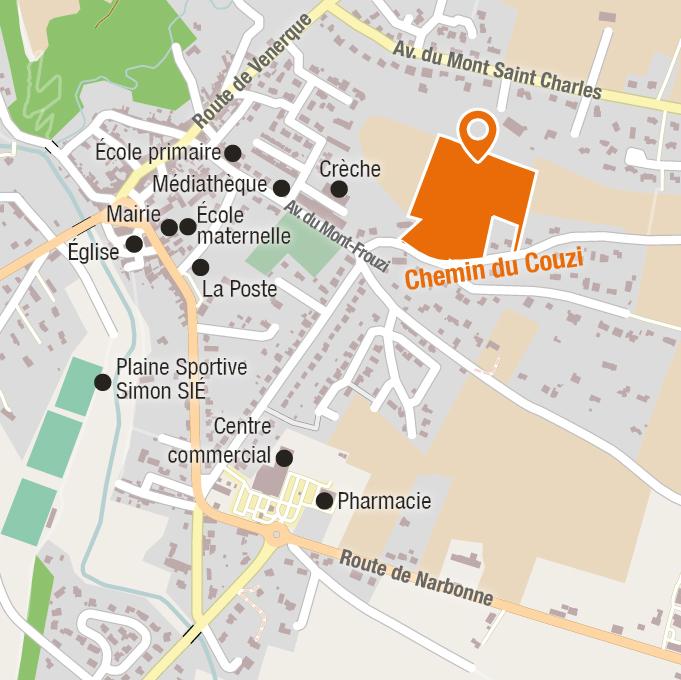 Situation - Terrains à vendre à Venerque